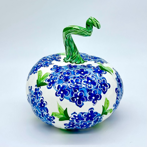 Medium Blue Hydrangea 3d Pumpkin