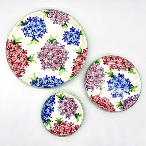 Endless Summer Hydrangea Plates