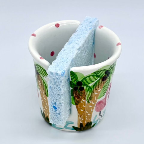 Flamingos Sponge Holder