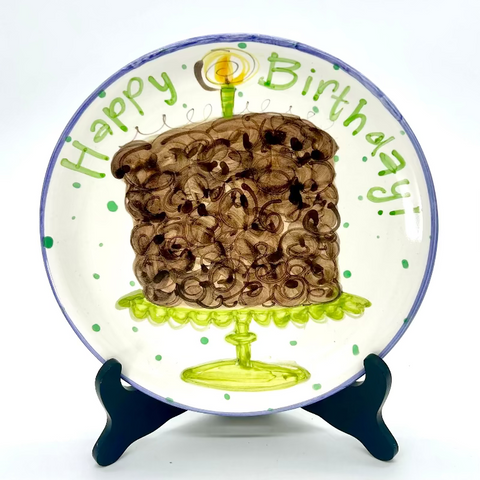 Chocolate Lover's Birthday Cake Plate