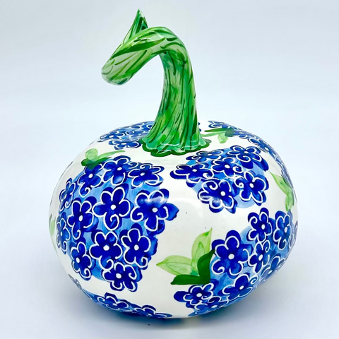 Medium Blue Hydrangea 3d Pumpkin