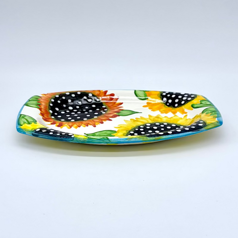 Sunflower Elliptical Plate