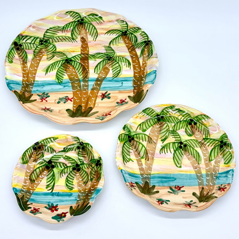 Tropical Sunset Plates