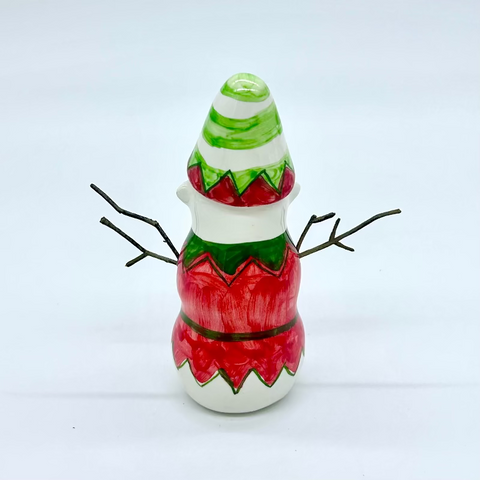 Red Elf the Snowman
