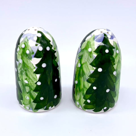 Snowy Trees Salt and Pepper Shakers
