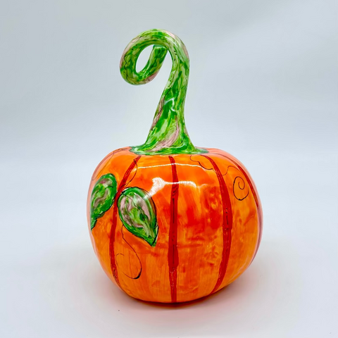 Medium Jack-O-Lantern with Star & Moon Eyes 3d Pumpkin