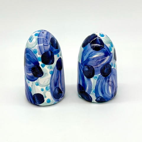 True Blue Salt and Pepper Shakers