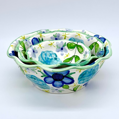 Blue Summer Dress Bowls