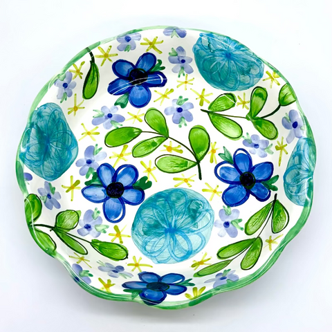 Blue Summer Dress Pie Baker