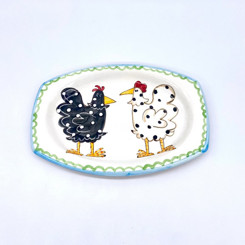 Chickens Elliptical Plate