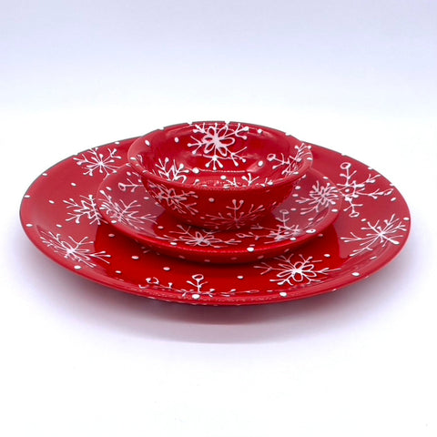 Red and White Snowflake Entertainer Bundle