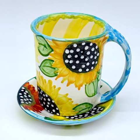 Sunflower Mug and Saucer Bundle