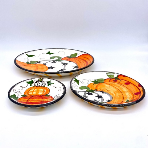 Trina's Pumpkins Plates