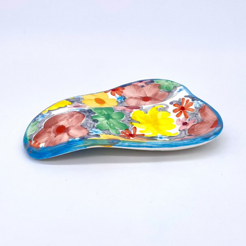 Soft Floral Double Spoon Rest
