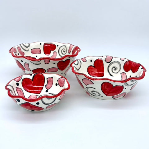 Confetti Hearts Bowls