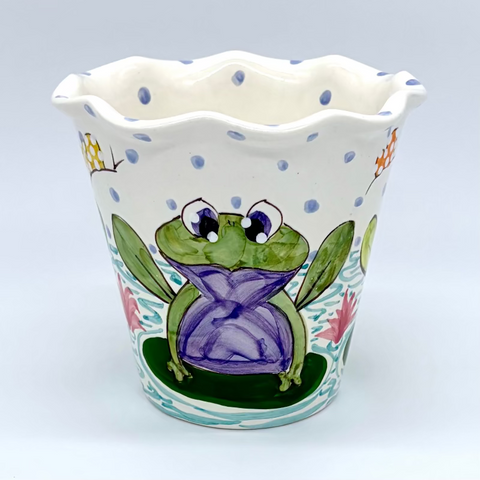 Frogs Flower Pot