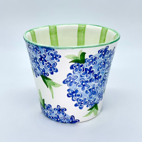 Blue Hydrangea Medium Flower Pot