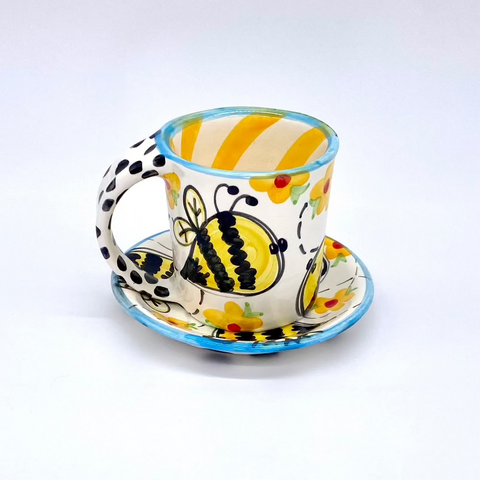 Bees Mug and Saucer Bundle