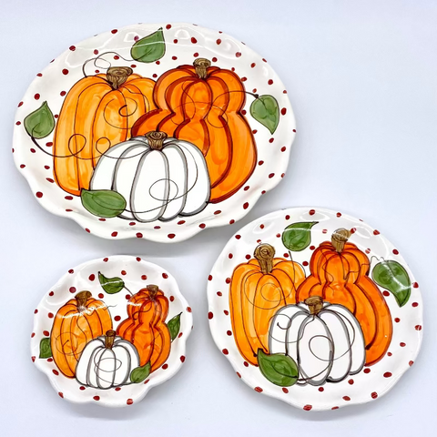 Ann's Pumpkins Plates