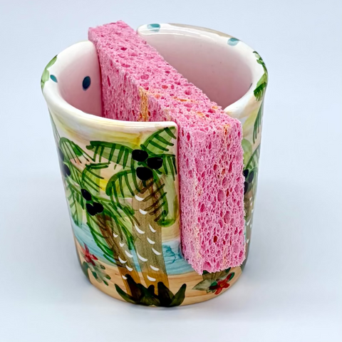 Tropical Sunset Sponge Holder