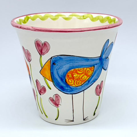 Lovebirds Flower Pot