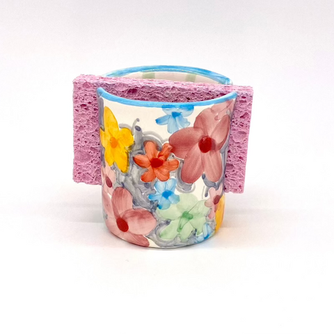 Soft Floral Sponge Holder