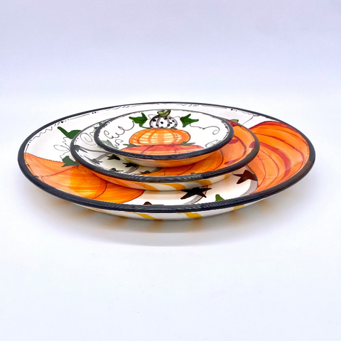 Trina's Pumpkins Plates