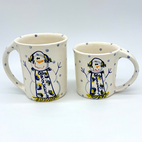 Rockets Snowman Mugs