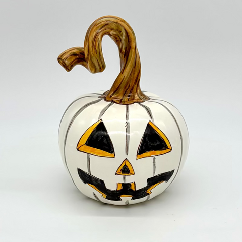 Small White Jack-O-Lantern 3d Pumpkin