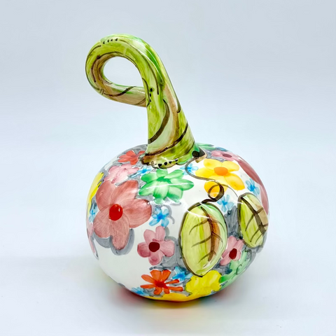 Small Soft Floral 3d Pumpkin