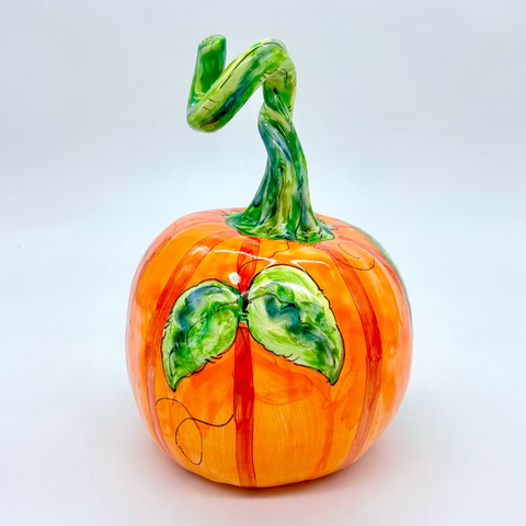 Medium Orange Sunflower 3d Pumpkin