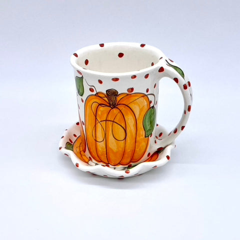 Ann's Pumpkins Mug and Saucer Bundle