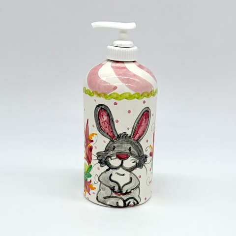 Gray Bunny Soap Pump