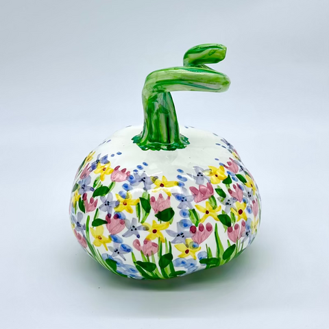 Medium Flower Garden 3d Pumpkin