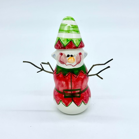 Red Elf the Snowman