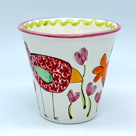 Lovebirds Flower Pot