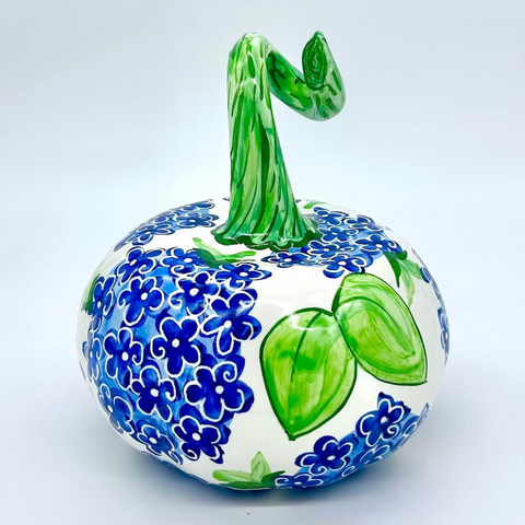 Medium Blue Hydrangea 3d Pumpkin