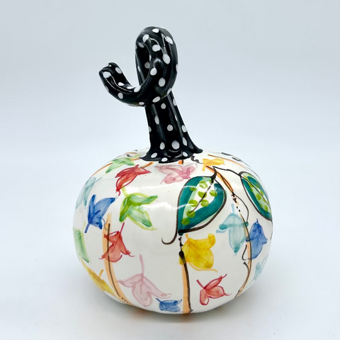 Small Colorful Crow 3d Pumpkin