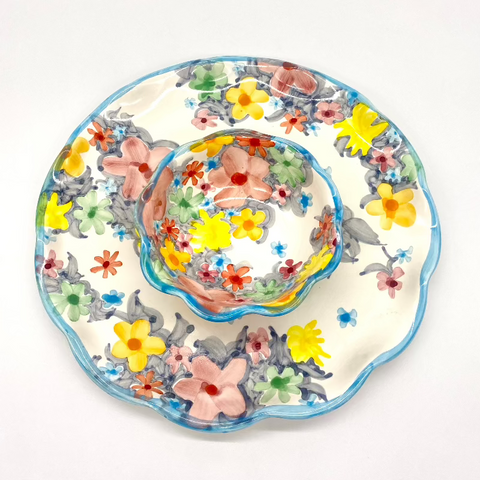Soft Floral Serving Bundle
