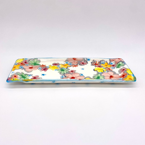 Soft Floral Bread Tray
