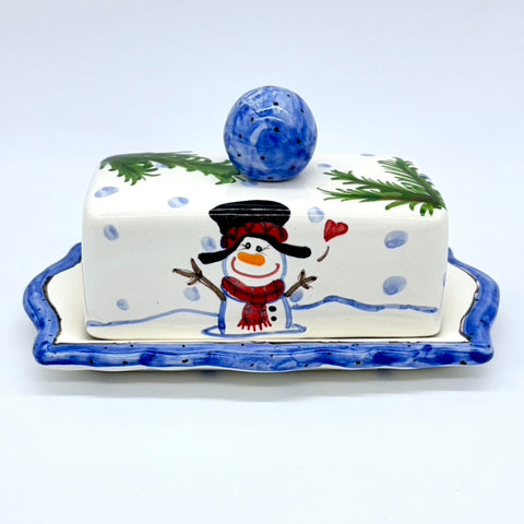 Feathered Friends Butter Dish