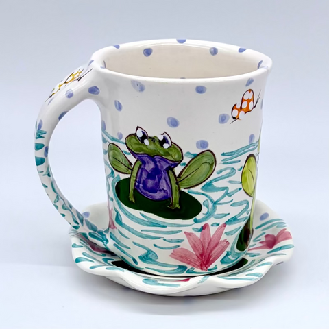 Frogs Mug and Saucer Bundle