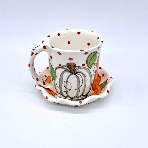 Ann's Pumpkins Mug and Saucer Bundle