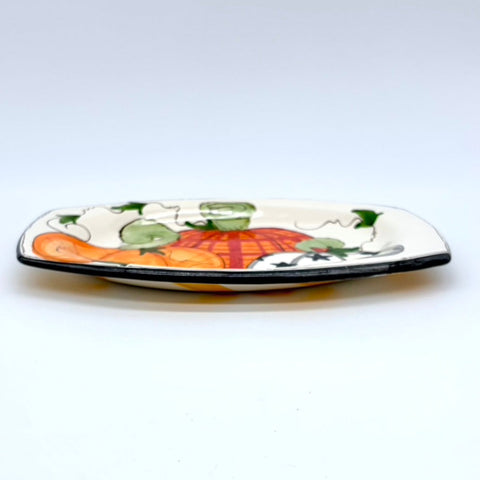 Trina's Pumpkins Elliptical Plate