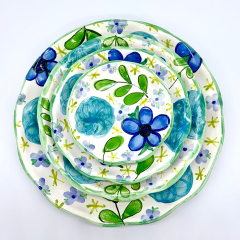 Blue Summer Dress Plates