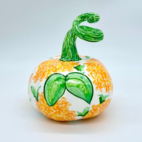 Medium Orange Hydrangea 3d Pumpkin