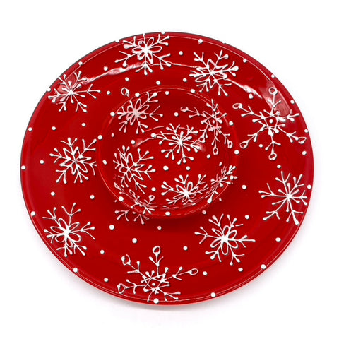 Red and White Snowflake Serving Bundle