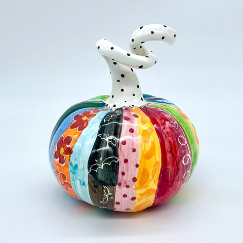 Medium Julie Stripe 3d Pumpkin