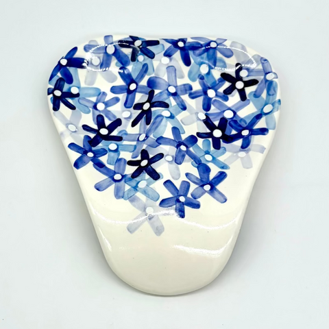 Little Blue Flowers Double Spoon Rest