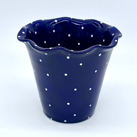 Moody Blue Flower Pot